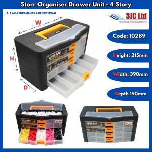 Storr Organiser Drawer Unit 4 Storey